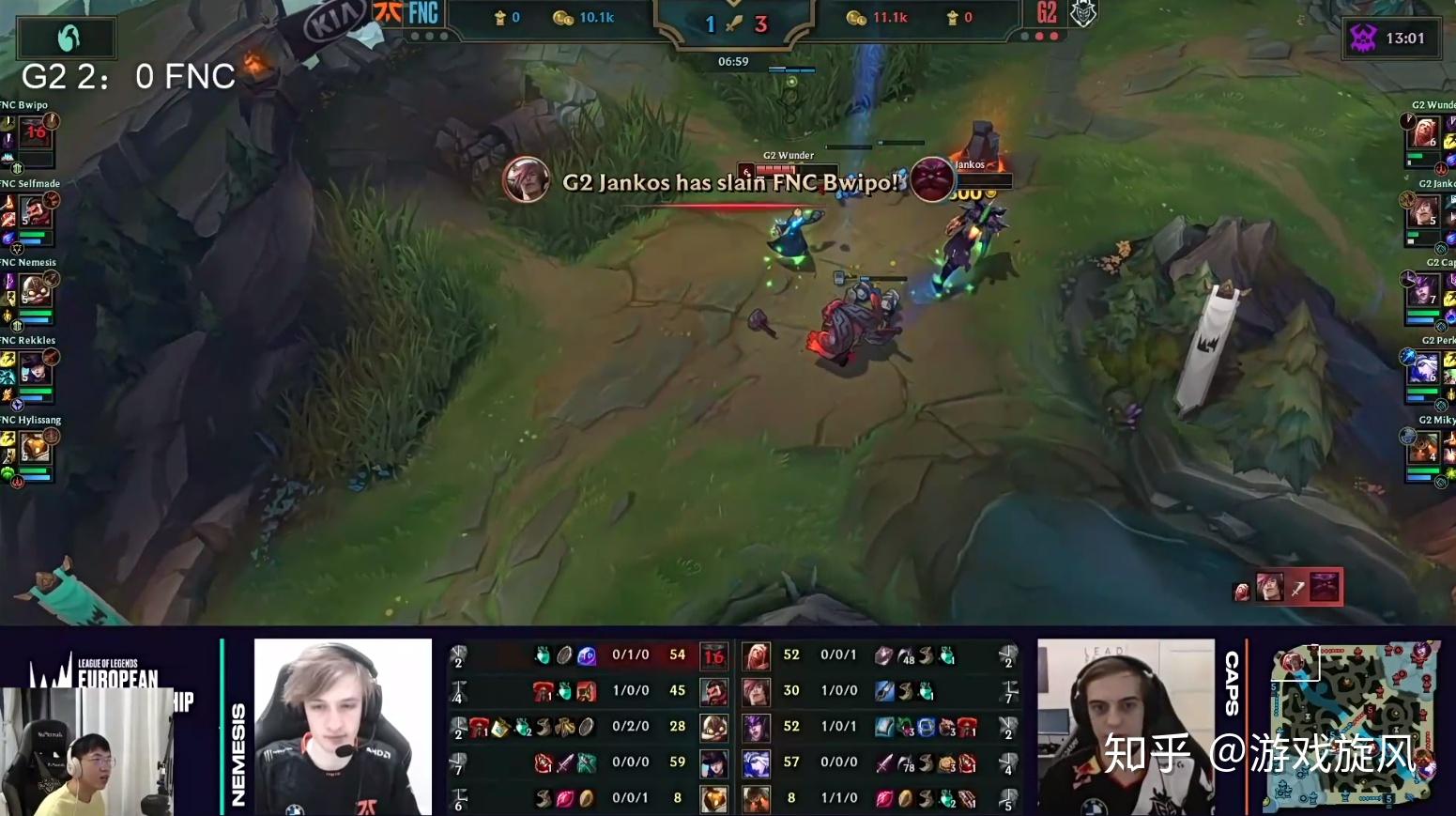 FNC碾压V5，Jankos团战一打五顶尖较量淘汰赛，让粉丝疯狂欢呼